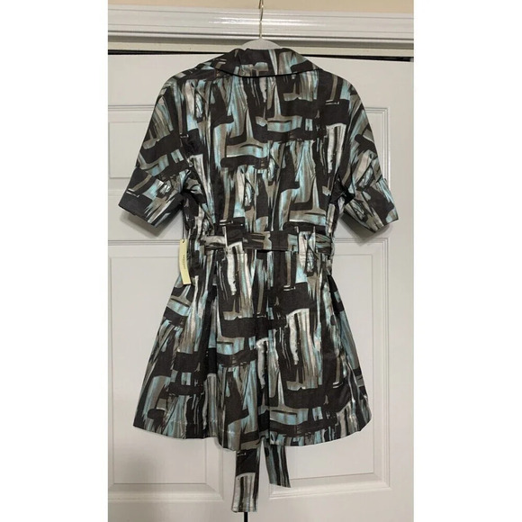 NWT Vertigo Paris double breasted trench coat Size XL jacket Artsy Fall Colors - Picture 8 of 10